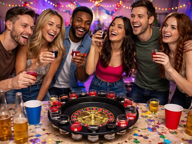 Alkoholová ruleta: dárek, který na oslavě vyvolá víc emocí než ponožky i dort