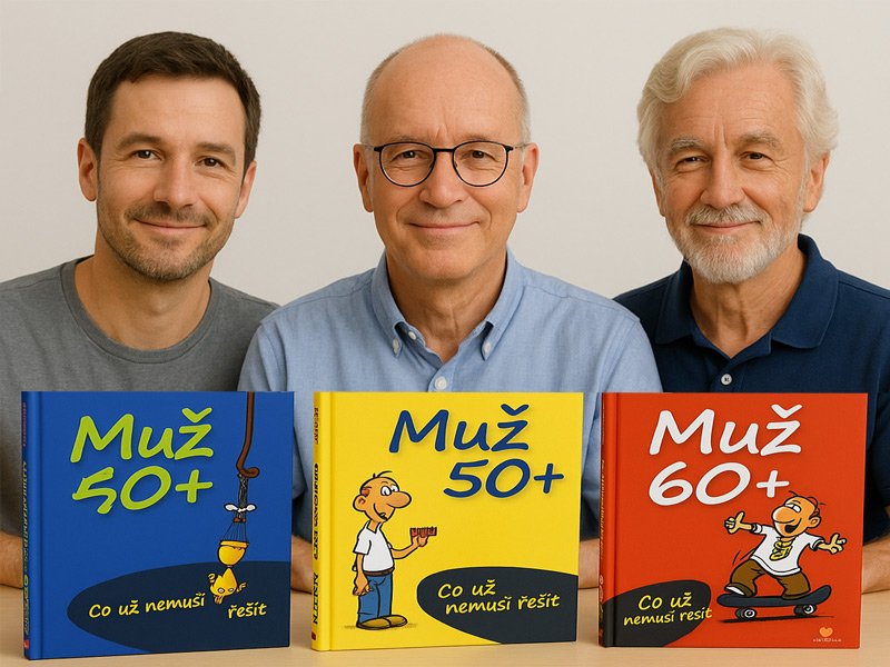       
          Muž 40+, 50+ a 60+ Co už nemusí řešit – vtipné knihy, které mluví mužům z duše
      
