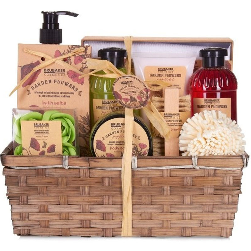 Dárkový kosmetický set v košíku - Vlčí máky