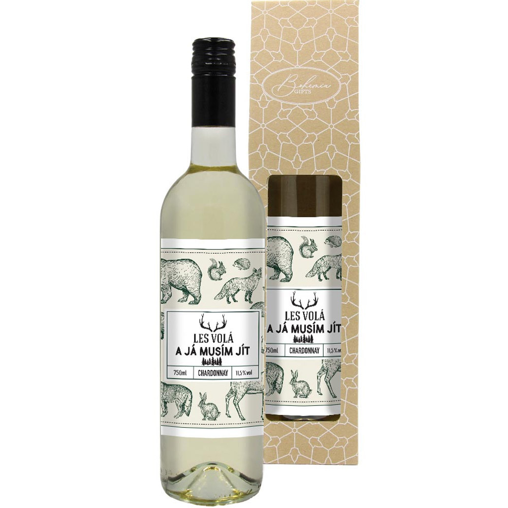 Myslivecké víno Chardonnay - Les volá