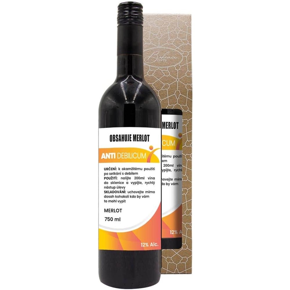 Červené víno 0,75 l Merlot – Antidebilicum