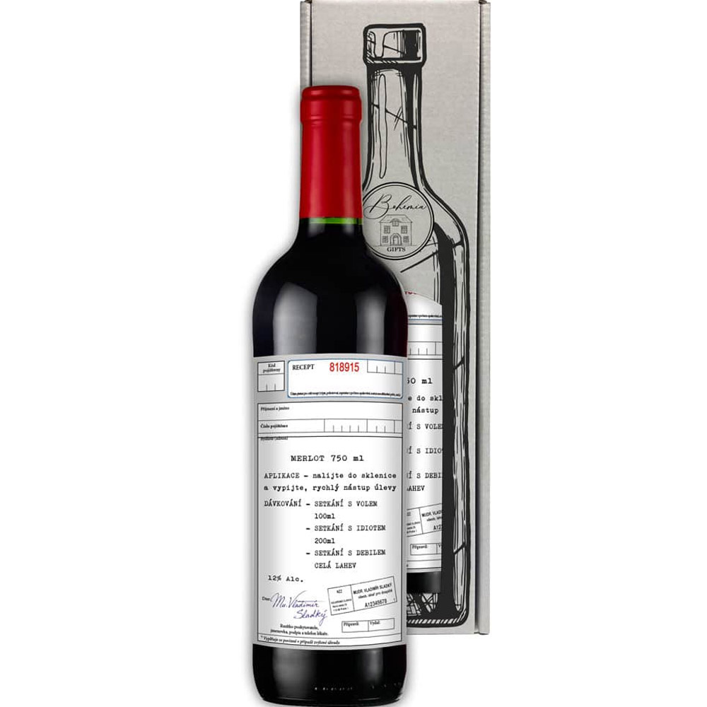 Červené víno 0,75 l Merlot – Recept