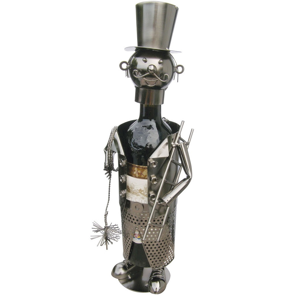 Kovovy stojan na vino kominik pro stesti