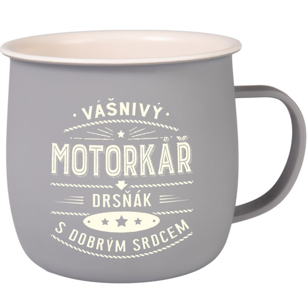 Outdoorový hrnek - Motorkář
