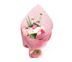 Mýdlová kytice - Růžová