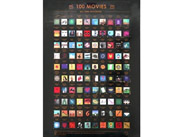 Stírací plakát - 100 filmů, které musíte vidět