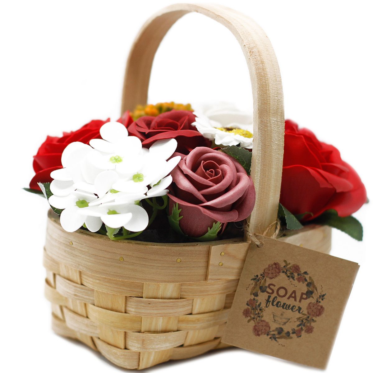 Cervena Kytice V Proutenem Kosi