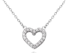 Stříbrný náhrdelník Srdce